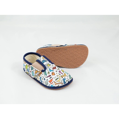 Pegres barefoot papuče BF01 Dinosaurus