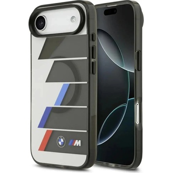 BMW M IML метални бутони трицветни линии MagSafe калъф за iPhone Air - сив