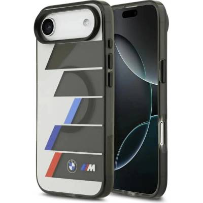 BMW M IML метални бутони трицветни линии MagSafe калъф за iPhone Air - сив