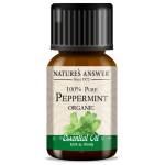 Nature's Answer Peppermint Essential Oil, Мента, етерично масло, ОРГАНИЧНО, 15 ml