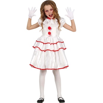 Image 1 of Fiestas Guirca Костюм за момичета Бял клоун Размер - деца: XL: 143-151 см