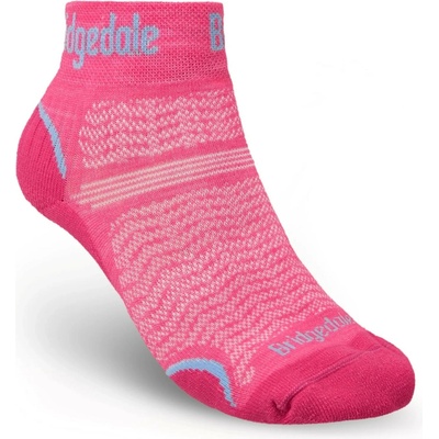 Bridgedale dámske turistické ponožky Ultralight Merino Ankle Pink