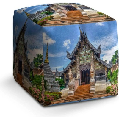 Sablio Taburet Cube Chrám: 40x40x40 cm