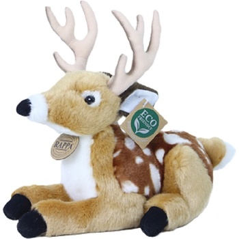 Rappa Плюшена играчка Rappa Еко приятели - Елен с рога, лежащ, 21 cm (209107)