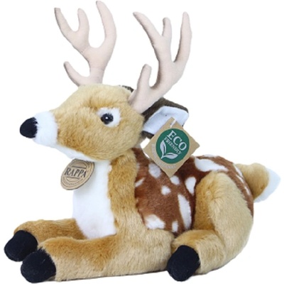 Rappa Плюшена играчка Rappa Еко приятели - Елен с рога, лежащ, 21 cm (209107)