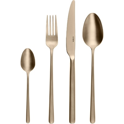 Sola Príborový set Calgary PVD champagne matný 16 ks
