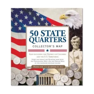 50 State Commemorative Quarters Collector's Map (2013)
