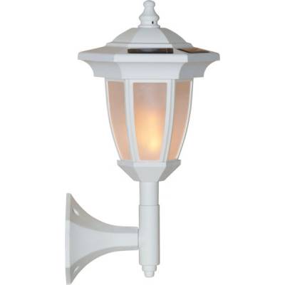 Star Trading Бяло външно слънчево LED осветително тяло Flame - Star Trading (480-08)