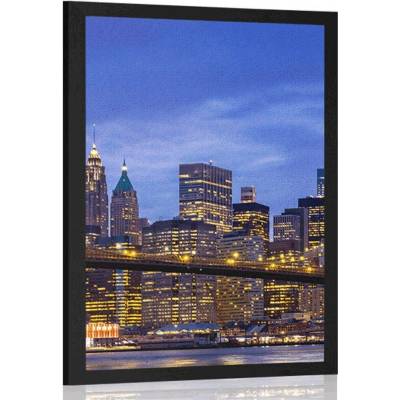 Plakát most v Brooklynu - 40x60 white