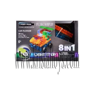 Светещ конструктор 8 в 1 - Кола laser pegs