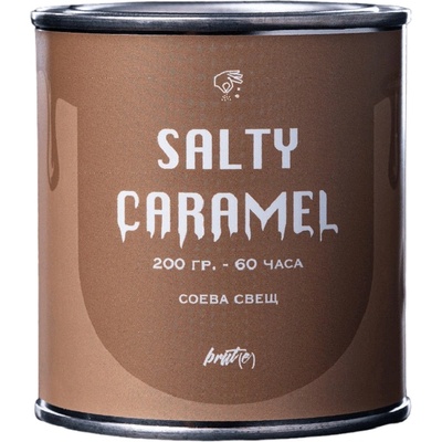 Brute Ароматна соева свещ Brut(e) - Salty Caramel, 200 g