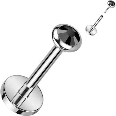 S4U PUSH IN piercing do brady ucha TITAN (černá) TIT1241K-1008