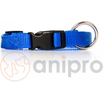 Miazoo Миазоо -Нашийник за кучета от изкуствена лента Спорт+ , 20мм/ 40-55см - син