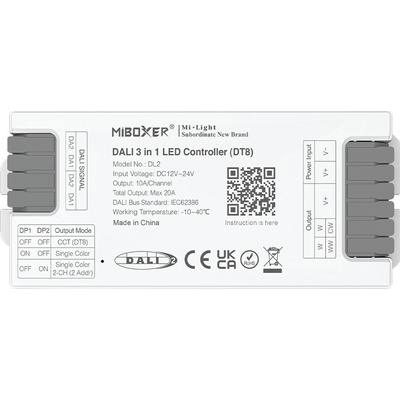 DALI univerzální řídící jednotka na 3v1 Mi-Light DL-2 pro LED pásky 12V-24V 20A