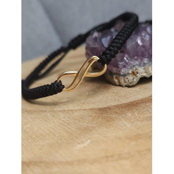 Image 1 of Мъжка гривна със златна безкрайност