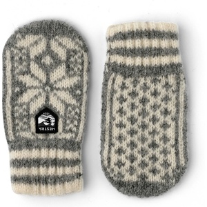 Hestra Детски ръкавици Hestra Kid's Nordic Mitt Gloves - Grey / Offwhite - размер 0 (EU) (202-4252-0112)