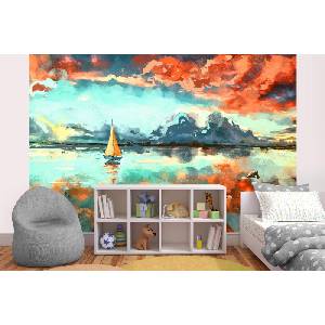 DIMEX ART Самозалепваща се флизелинова фототапета картина - платноходка 375 x 250 см