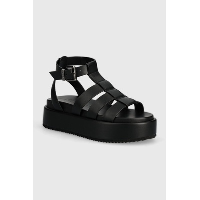 Buffalo Сандали Buffalo Noa Greek Sandal в черно с платформа 1602209. BLK (1602209.BLK)