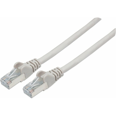Intellinet 317108 patch, Cat6A Certified, CU, SFTP, LSOH, RJ45, 1m, šedý