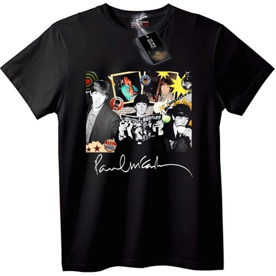 NOONEBRAND Тениска The Beatles Paul McCartney - L, Black
