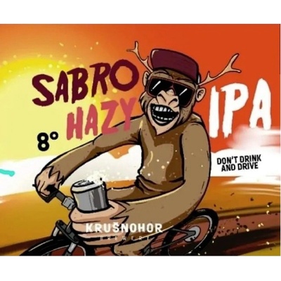 Krušnohor 8 Sabro Hazy IPA 3,8% 1 l (pet)