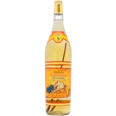 Frucona Spišská Borovička Dubové drievko 40% 3 l (čistá fľaša)