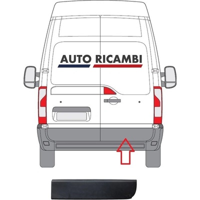 Ochranná lišta Renault Master od 2010 zadní, pravé dveře 908520001R