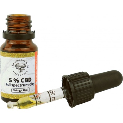 Medicinálnehuby-Liečbainak 5% CBD v MCT oleji Full Spectrum 10 ml