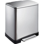 EKO-Europe Кош за отпадъци EKO E-CUBE с педал (20 л) - хром мат (EKO 926820 - Matt s/s)