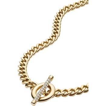 Fossil колие дамско от медицинска стомана кристал Carlie (JF04956710)