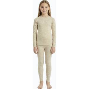WOOLCANO Детски комплект термо бельо WOOLCANO Merino SET0683 beige