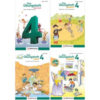 Sicher ins 5. Schuljahr - Sparpaket: Rechnen - Schreiben - Lesen - Grammatik - Englisch · Klasse 4, 4 Teile