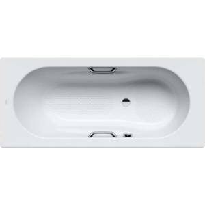 KALDEWEI Ambiente - Правоъгълна вана Vaio Set Star 957, 160x70 см, с отвори за дръжки, с противоплъзгащо покритие по цялата повърхност, бяла 233734010001 (233734010001)