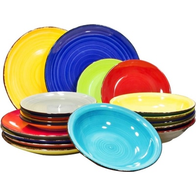 HIT HT-24327112 Jídelní sada talířů Malaga 18 ks