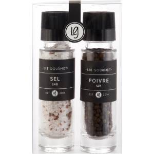 Lie Gourmet Подаръчен комплект, сол с лют червен пипер и черен пипер, Lie Gourmet (LIE249)