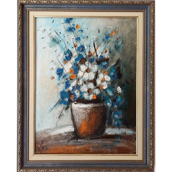 Картина " Ваза с бели цветя"