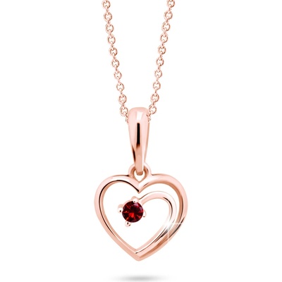Cutie Diamonds prívesok z ružového zlata s rubínom DZ6300 1602 40 RU X L4