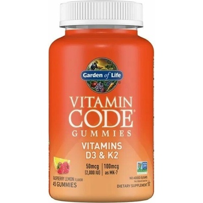 Garden of Life Vitamín Code D3 + K2 45 gummies