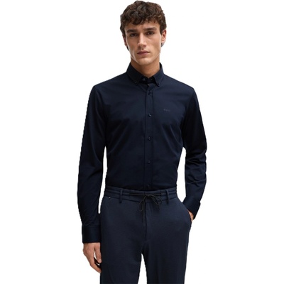 HUGO BOSS Риза с дълъг ръкав Boss Men's Long Sleeve Oxford Shirt - Blue