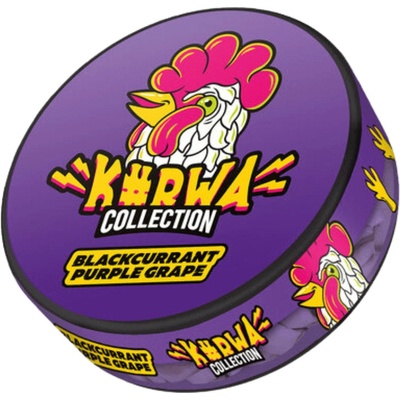 KURWA nikotínové vrecká collection blackcurrant purple grape 25 mg/g 18 vrecúšok