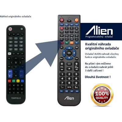 Diaľkový ovládač Alien Topfield TF S3000RHD