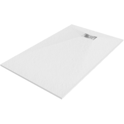 Mexen Hugo правоъгълен душ корито SMC 160 x 70 cm, бял, inox капак - 42107016-X (42107016-X)