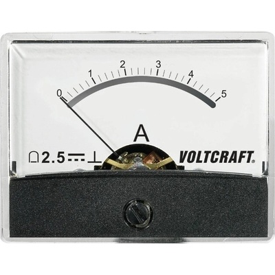 Voltcraft Panelové meradlo AM-60X46/5A/DC Vstavané meracie zariadenie AM-60X46/5A/DC 5A otočná cievka