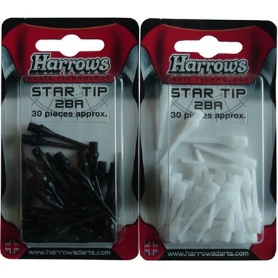 Harrows T92 STAR SOFT 30 ks v blistri - čierne