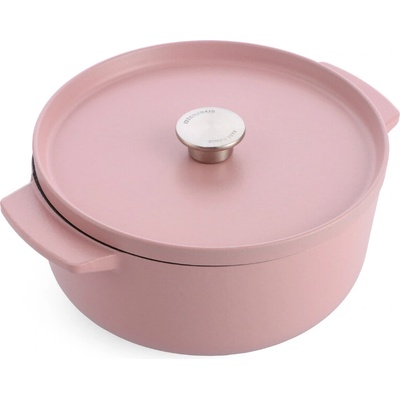 KitchenAid Kastrol litinový s poklicí 26cm/5,2l růžová matná