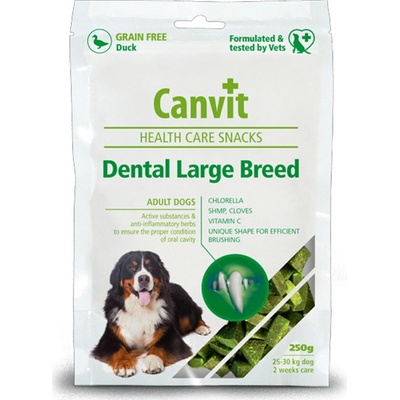Canvit Snacks Dental Large Breed-Duck 250 g