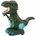 LEAN Toys Dinosaur Dancing Obstacle Sensor Lights Sounds Green