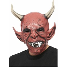 Maska čerta s velkými rohy