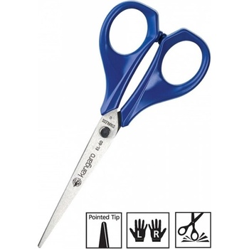 Kangaro Ножица Kangaro EL-60, 15.2 cm, със сини дръжки (35102)