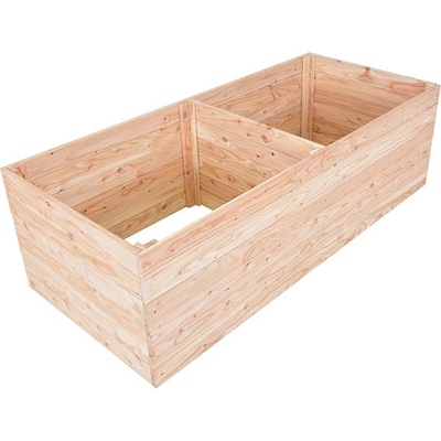 ROJAPLAST Premium Vyvýšený záhon drevený 160 x 70 x 50 cm, smrekovcové drevo 9215